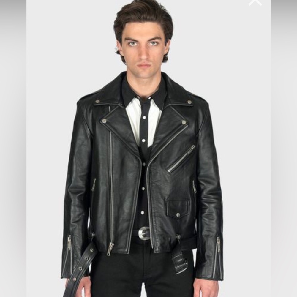 Straight to hell Commando jacket full grain buffalo leather. SIZE 42